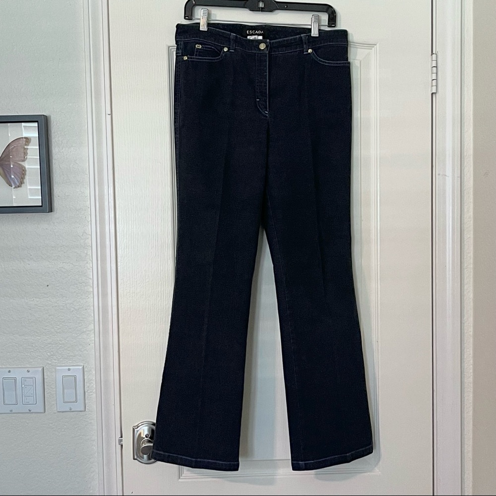 Vintage ESCADA Dark Wash Blue Jeans. High-Rise Mom Jeans. Size 40/US 10/Medium